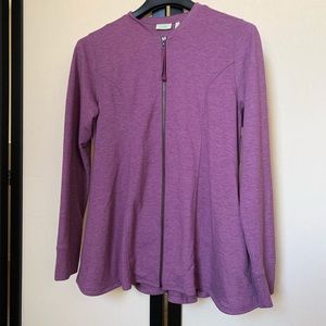 Logo by Lori Goldstein purple zip up…